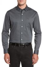 Men's Tommy Bahama Capeside Herringbone Sport Shirt, Size - Black
