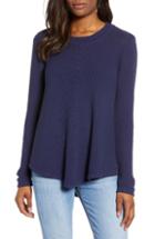 Women's Caslon Stitch Stripe Sweater, Size - Blue