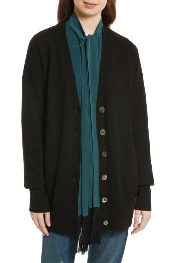 Women's Equipment Gia Cashmere Button Cardigan - Black