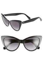 Women's Kate Spade New York Karina 56mm Cat Eye Sunglasses - Black