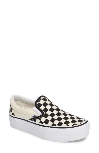 Women's Vans Platform Slip-on Sneaker M - Black