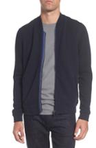Men's Ted Baker London Clive Quilted Jersey Bomber Jacket (xl) - Blue