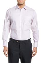 Men's Nordstrom Men's Shop Traditional Fit Non-iron Check Dress Shirt 32/33 - Orange