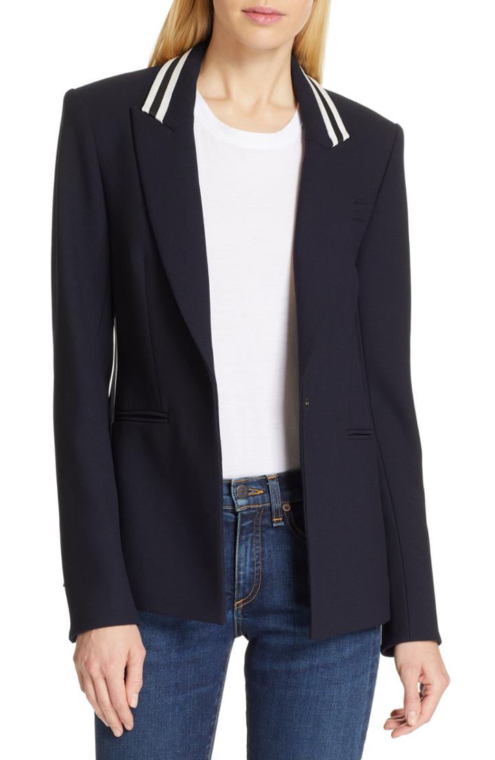 Women's Veronica Beard Alyn Dickey Blazer - Blue