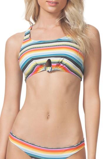 Women's Rip Curl Beach Bazaar Crop Bikini Top - Blue