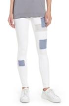 Women's Hue Patched Denim Leggings - White