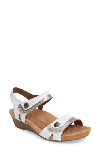Women's Rockport Cobb Hill Hollywood Wedge Sandal .5 M - White
