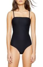 Women's Onia Rib Convertible One-piece Swimsuit - Black