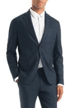 Men's Good Man Brand Uptown Trim Fit Plaid Wool Blend Sport Coat R - Blue