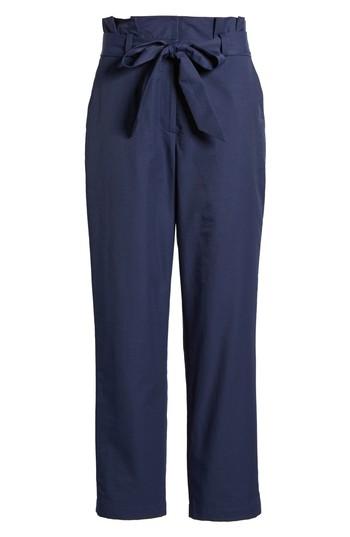 Women's Halogen Paperbag Tie Waist Pants - Blue