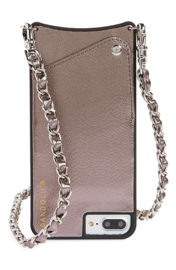 Bandolier Lucy Faux Leather Iphone 7/8 & 7/8 Crossbody Case - Metallic