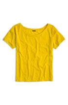 Women's J.crew Relaxed Boat Neck Tee - Yellow
