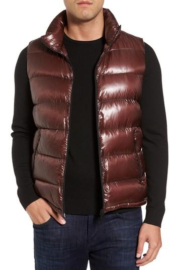 Men's Herno Quilted Down Vest Eu - Brown