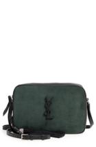 Saint Laurent Lou Suede Camera Bag - Green