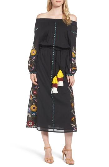 Women's Misa Los Angeles Cerra Midi Dress - Black