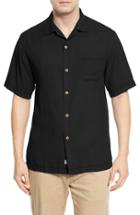 Men's Tommy Bahama 'havana Herringbone' Silk Camp Shirt