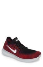 Men's Nike Free Run Flyknit 2017 Running Shoe M - Burgundy