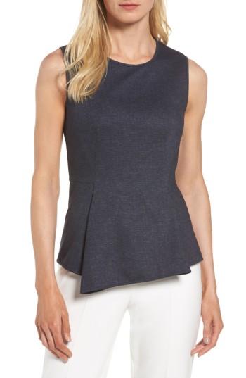 Women's Halogen Denim Peplum Top