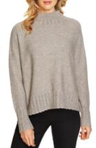 Women's Cece Seed Stitch Turtleneck Sweater - Grey