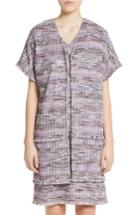 Women's St. John Collection Anna Stripe Tweed Dolman Jacket, Size - Purple