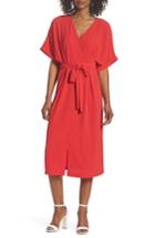 Women's Felicity & Coco Dolman Sleeve Faux Wrap Dress - Red