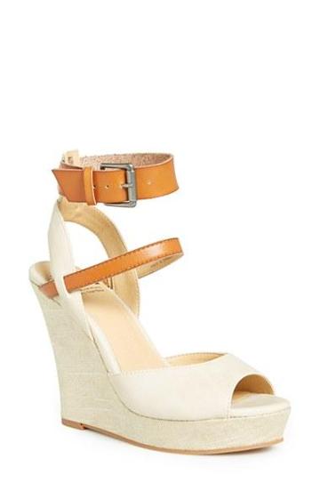 Bc Footwear 'move It' Wedge Sandal (women) Off White