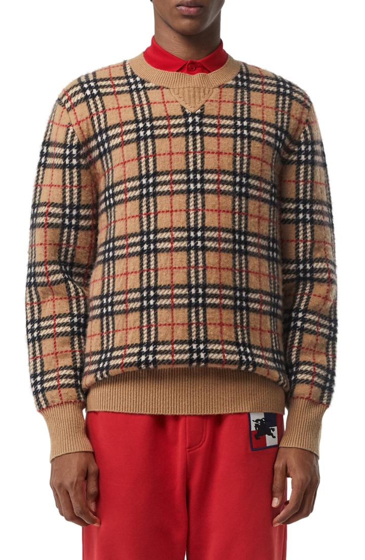 Men's Burberry Banbury Cashmere Sweater - Brown