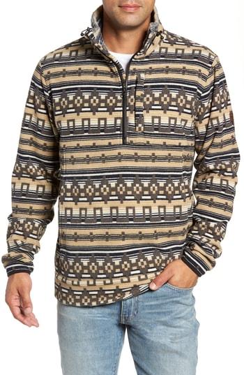 Men's Billabong Boundary Mock Half Zip Pullover - Ivory