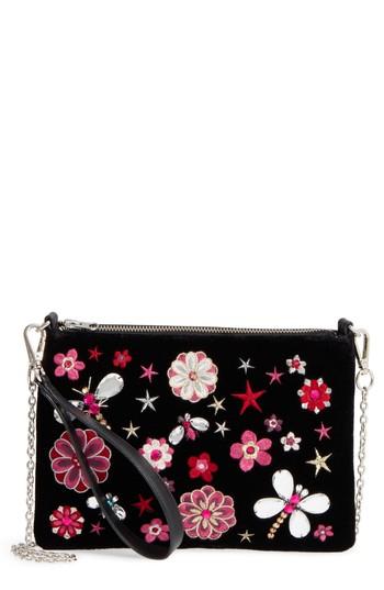 Chelsea28 Embellished Faux Leather Clutch -