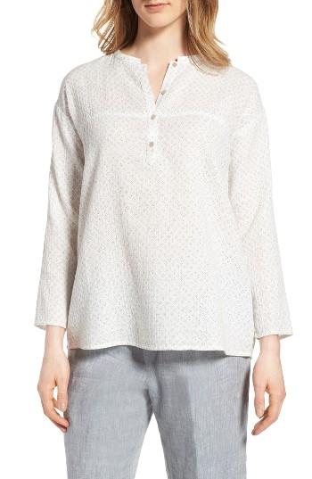 Women's Eileen Fisher Print Organic Cotton Top