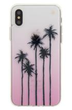 Kate Spade New York Transparent Palm Tree Ombre Iphone X Case - Pink
