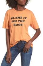 Women's Pst By Project Social T Blame It On The Boos Graphic Tee - Orange