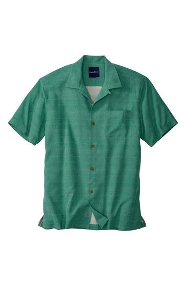 Men's Tommy Bahama 'geo-rific Jacquard' Original Fit Silk Camp Shirt