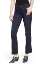 Petite Women's Paige Transcend - Manhattan High Waist Bootcut Jeans P - Blue