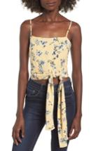 Women's Amuse Society Only You Knot Waist Top - Yellow