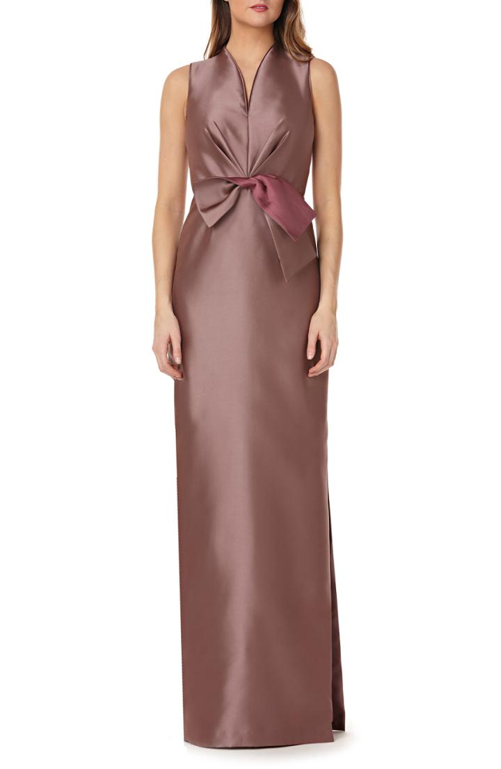 Women's Kay Unger Mikado Column Gown