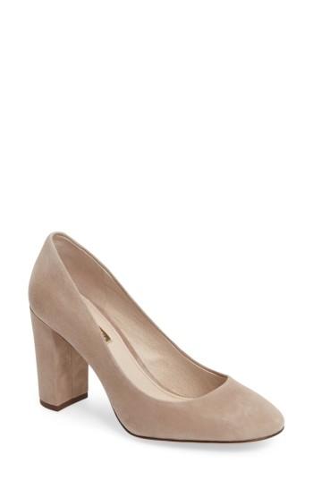Women's Louise Et Cie Jianna Stacked Heel Pump .5 N - Beige