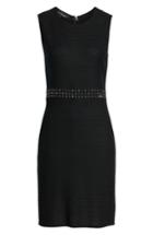 Women's Ming Wang Sleeveless Stud Sheath Dress - Black