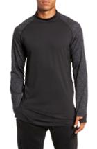 Men's Niko Pro Therma Long Sleeve Mock Neck T-shirt R - Black