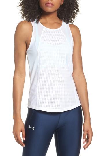 Women's Under Armour Vanish Mesh Tank - White