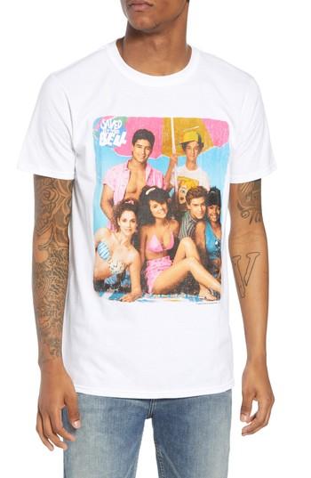 Men's The Rail Saved By The Bell Summertime T-shirt - White