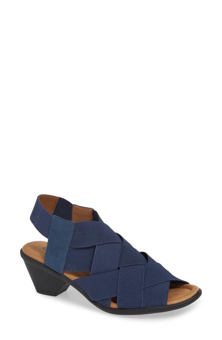 Women's Comfortiva Farrow Woven Slingback Sandal M - Blue