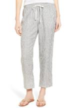 Women's Caslon Linen Crop Pants - Ivory