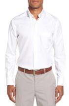 Men's Peter Millar Crown Soft Pinpoint Fit Sport Shirt, Size Large - White