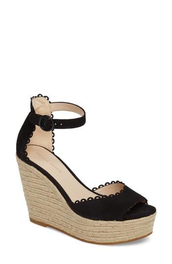 Women's Pelle Moda Raine Platform Espadrille Sandal M - Black