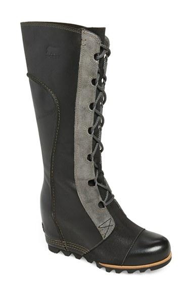 Women's Sorel 'cate The Great' Waterproof Wedge Boot M - Black