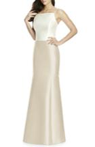 Women's Dessy Collection Sateen Twill Mermaid Skirt - Beige