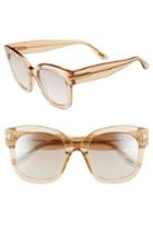 Women's Tom Ford Beatrix 52mm Sunglasses - Shiny Light Brown Gradient