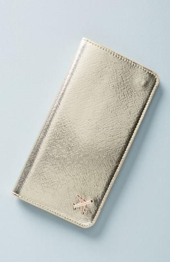 Women's Anthropologie Celeste Travel Wallet - Metallic