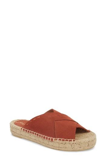 Women's Free People Tuscan Slip-on Espadrille Sandal Us / 36eu - Brown